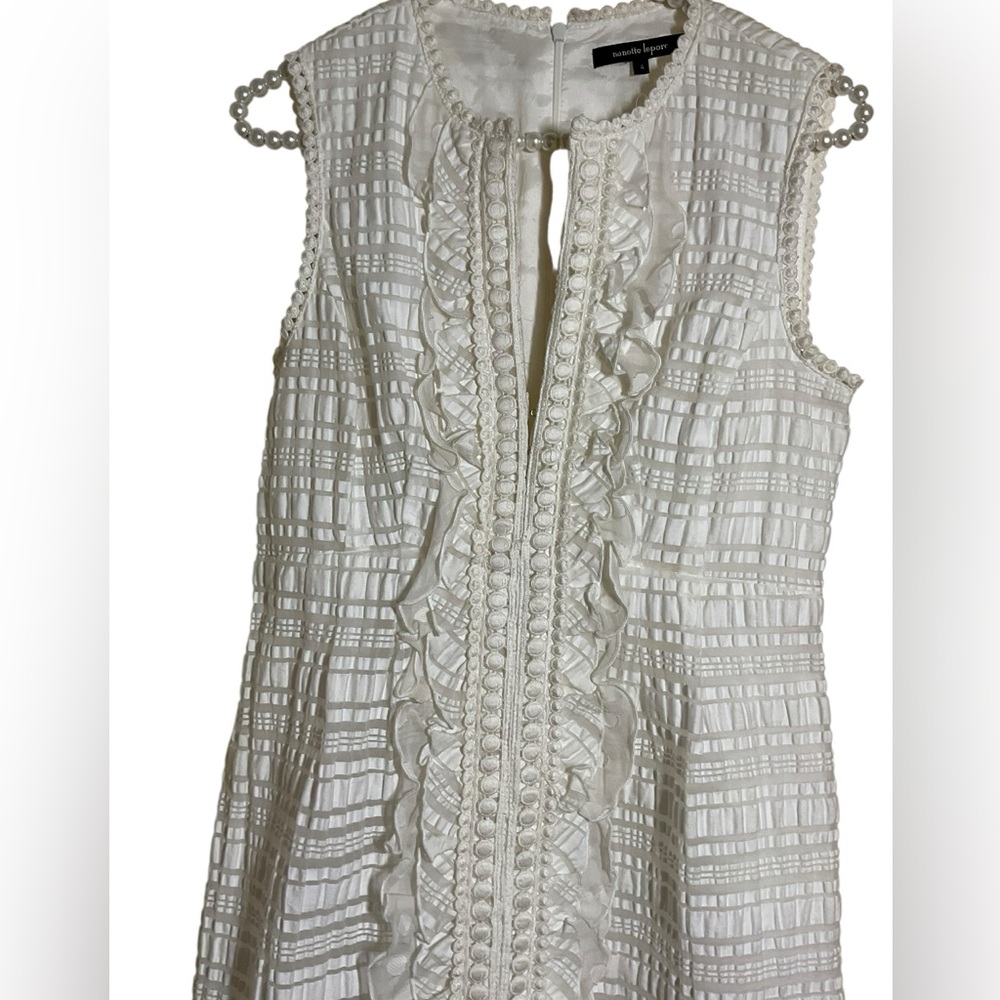 Nanette Lepore Alice ivory Sleeveless  dress Size‎ 4 - Picture 7 of 16